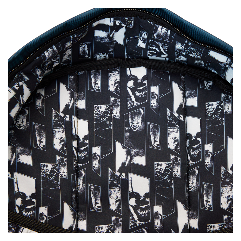 I Heart Horror It Pennywise Glow Nylon Full-Size Backpack, , hi-res view 7