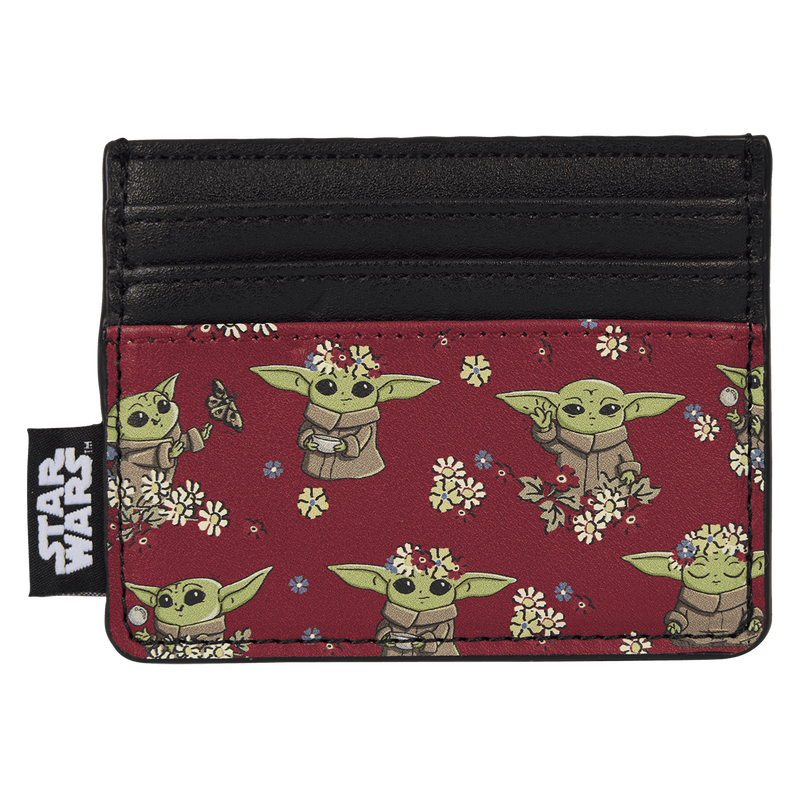 The Mandalorian Exclusive Grogu Floral All-Over Print Card Holder, , hi-res view 1