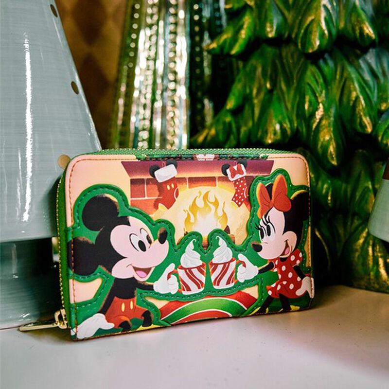 Mickey & Minnie Mouse Hot Cocoa Fireplace Zip Around Wallet, , hi-res image number 2