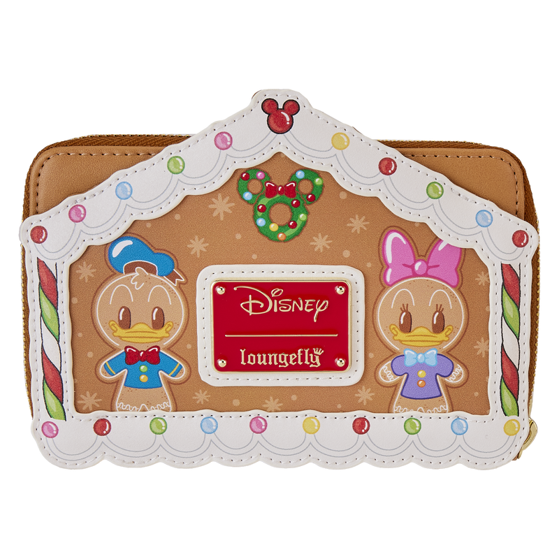 Mickey & Friends Gingerbread House Zip Around Wallet, , hi-res view 3