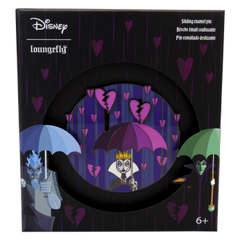 Disney Villains Curse Your Hearts 3" Collector Box Sliding Pin, Image 1