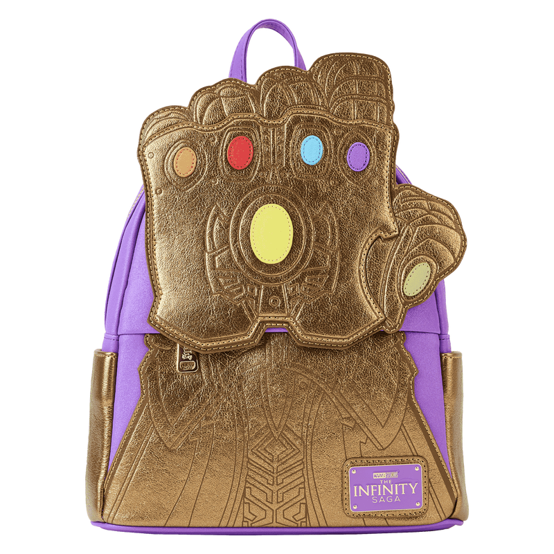 【Lounge Fly】Marvel llic Thanos Gauntlet Mini Backpack Marvel Metallic Thanos Gauntlet Mini Backpack