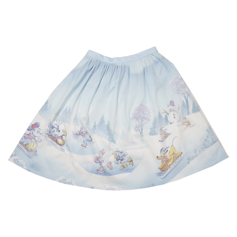 Stitch Shoppe Mickey & Friends Winter Snow Tulle Overlay Skirt, , hi-res view 8