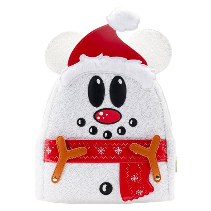 Exclusive - Mickey Mouse Sequin Snowman Mini Backpack, , hi-res image number 2
