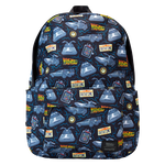 Back To The Future 40th Anniversary All-Over Print Nylon Full-Size Backpack, , hi-res view 1