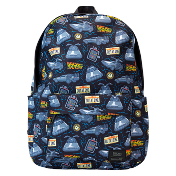 Back To The Future 40th Anniversary All-Over Print Nylon Full-Size Backpack, Image 1