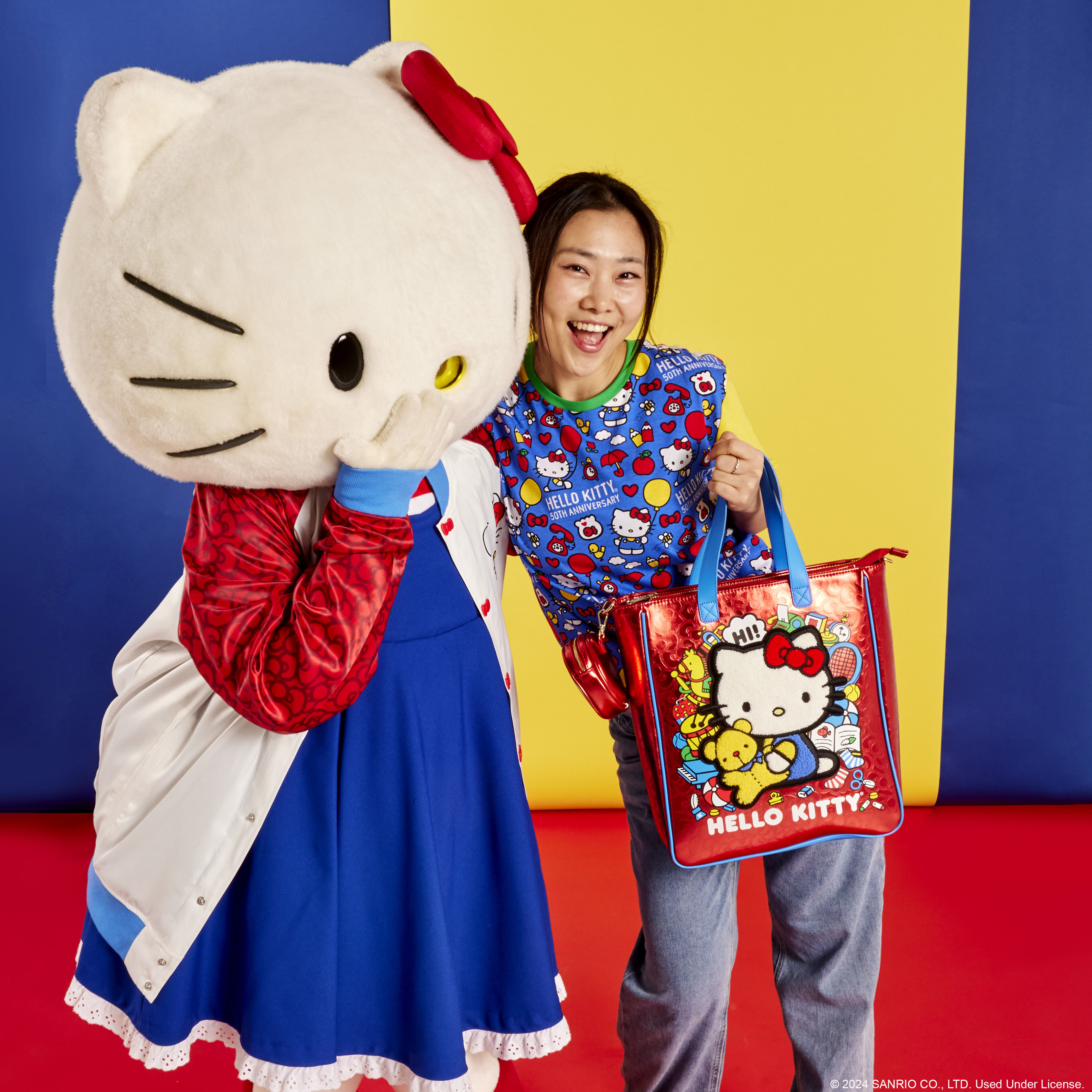 Buy Sanrio Hello Kitty 50th Anniversary Metallic Tote Bag with