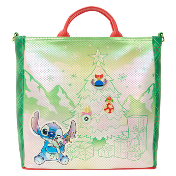 Lilo & Stitch Holiday Tote Crossbody Bag, Image 1