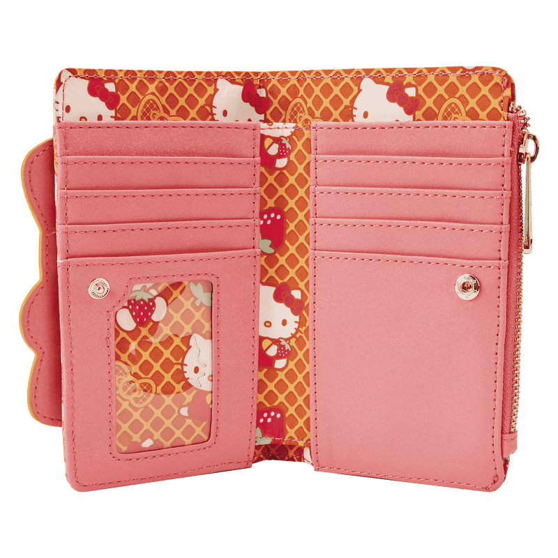 Hello Kitty Breakfast Waffle Flap Wallet, , hi-res view 6