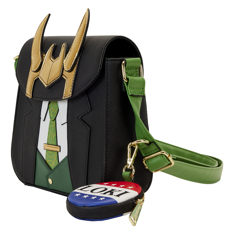 Loki for President Cosplay Crossbody Bag With Coin Bag, , hi-res view 3