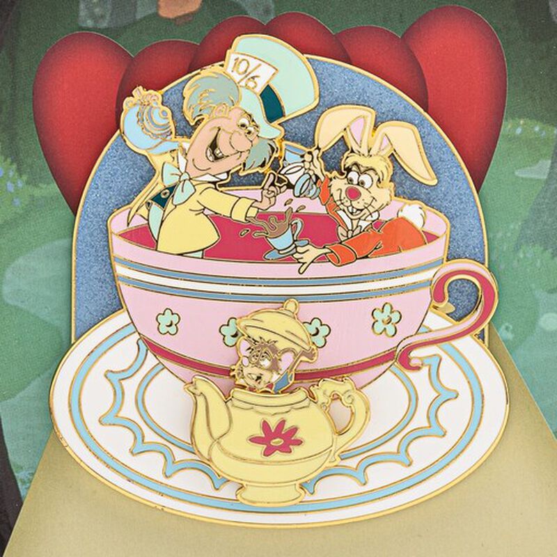 Disney Alice in Wonderland Collector Box Sliding Enamel Pin