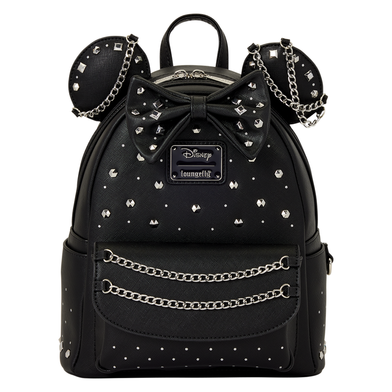 Minnie Mouse Studs & Chains Mini Backpack, , hi-res view 1