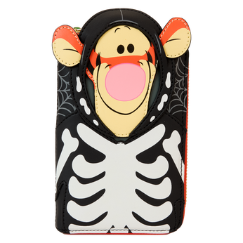 Winnie The Pooh Skeleton Tigger Cosplay Glow Zip Around Wallet, Image 1