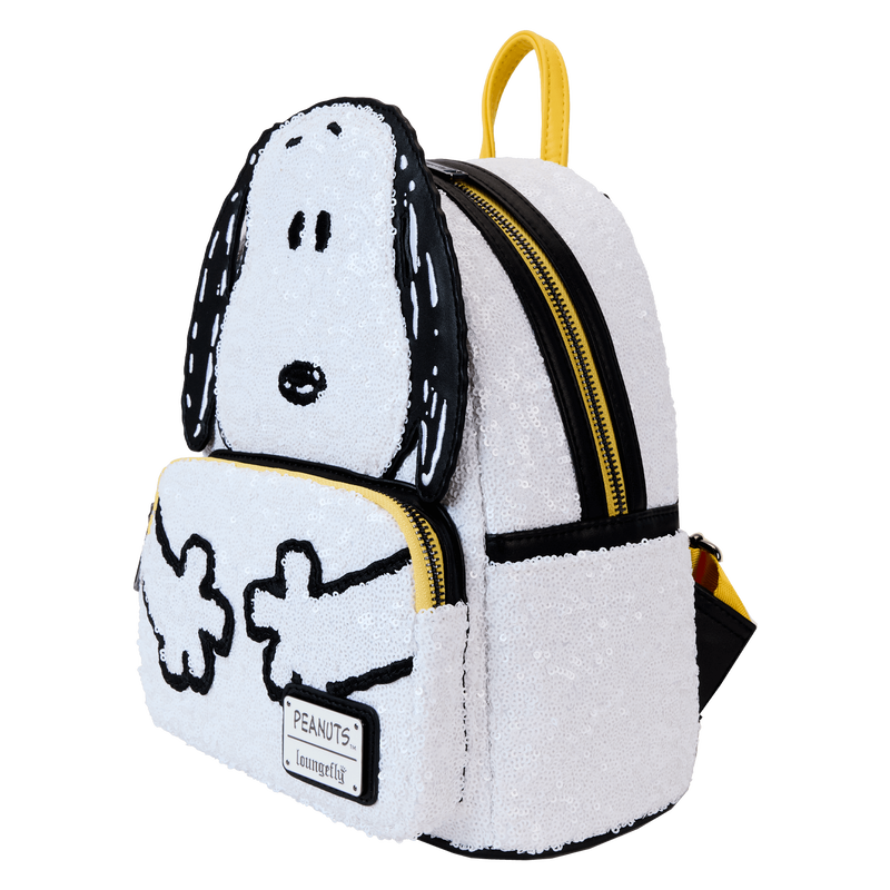Limited Edition Peanuts 75th Anniversary Snoopy Sequin Cosplay Mini Backpack, , hi-res view 4