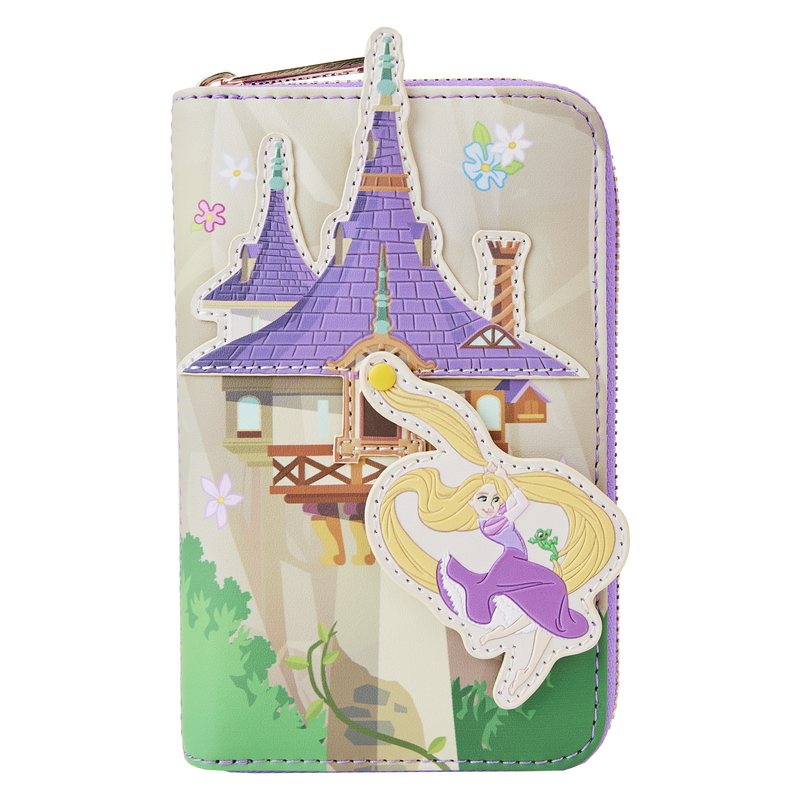 Tangled Rapunzel Swinging from the Tower Zip Around Wallet, , hi-res view 4