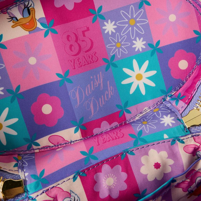 Daisy Duck 85th Anniversary Sequin Quilted Crossbody Bag, , hi-res view 5