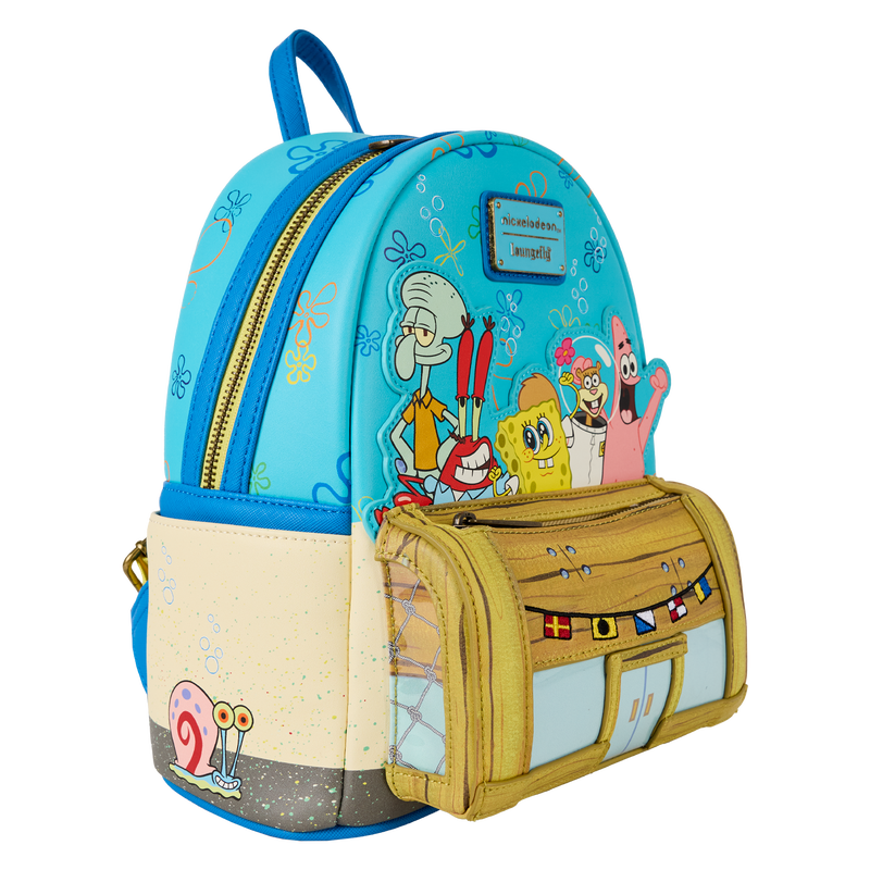 Spongebob & Friends Krusty Krab Mini Backpack, , hi-res view 3