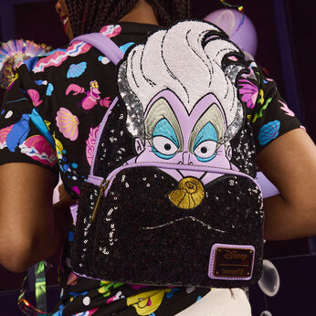 The Little Mermaid 35th Anniversary Exclusive Ursula Sequin Cosplay Mini Backpack, Image 2