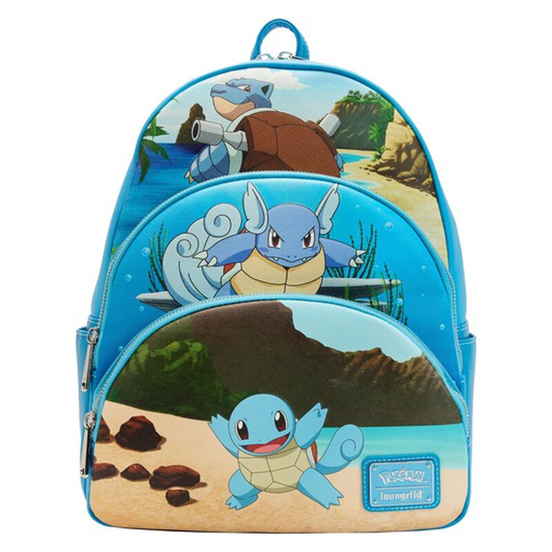 Buy Pokémon Squirtle Evolution Triple Pocket Backpack at Loungefly.