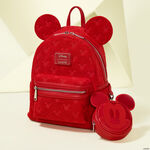 Mickey Mouse All-Over Print Plush Burnout Mini Backpack LFlifestyle1 view 2