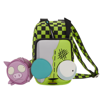 Invader Zim Gir Cellphone Crossbody Bag with Coin Bag, Image 1