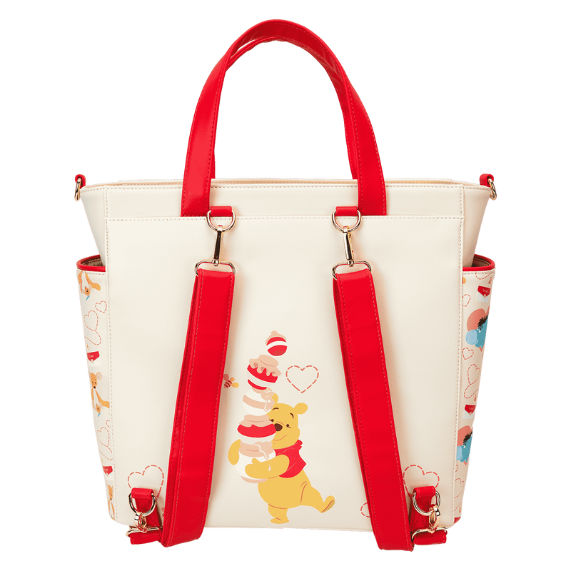 Winnie The Pooh & Friends Hearts Convertible Backpack & Tote Crossbody Bag, , hi-res view 11