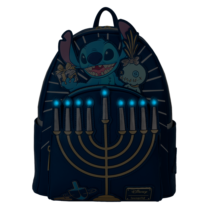 Stitch Hanukkah Menorah Light Up Mini Backpack, , hi-res view 3