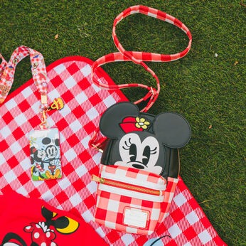Minnie Mouse Picnic Blanket Cup Holder Crossbody Bag, Image 2