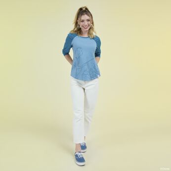 Pinocchio Blue Fairy Unisex Raglan Tee, Image 2