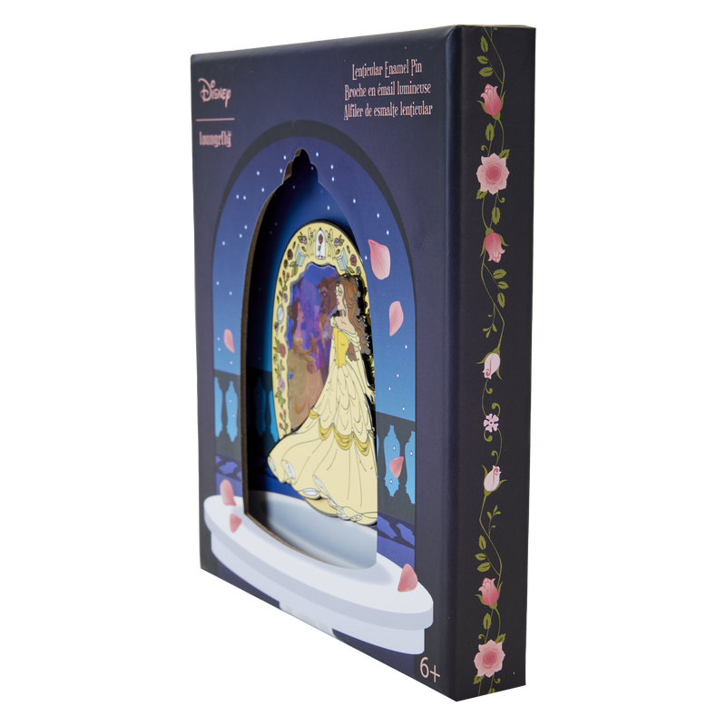 Beauty and the Beast Princess Series 3" Collector Box Lenticular Pin, , hi-res view 3