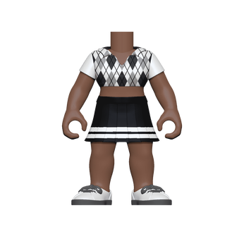 BAP: Body- FM SK5 SkirtW/CropTop(Argyle), Image 1