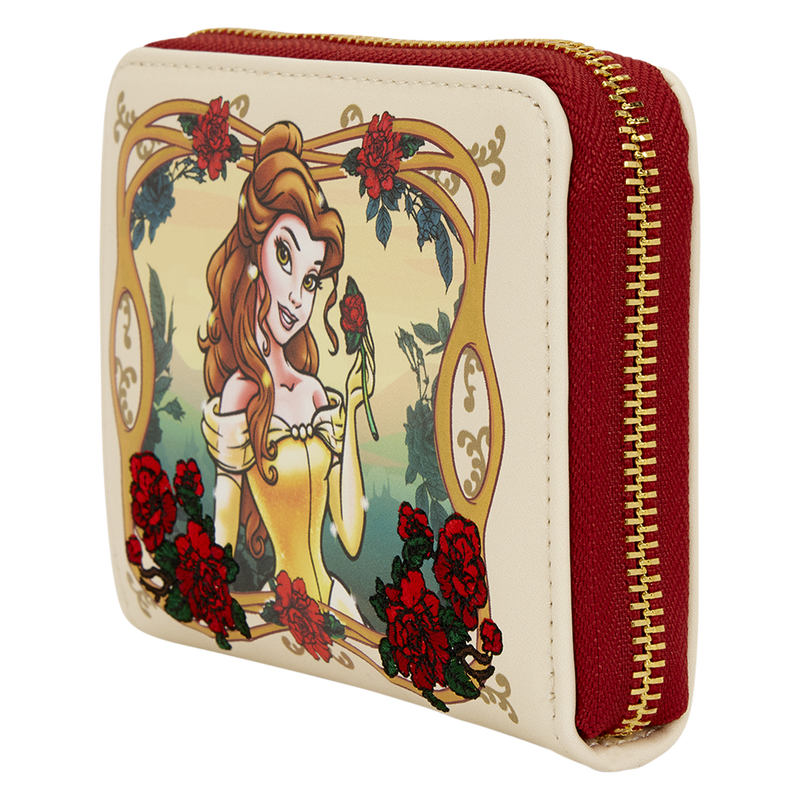 Beauty and the Beast Exclusive Belle Floral Zip Around Wallet, , hi-res view 3