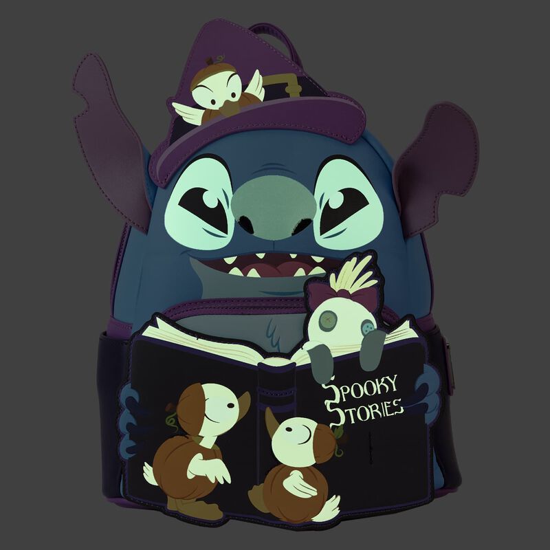 Stitch Exclusive Spooky Stories Halloween Glow Mini Backpack, , hi-res view 4