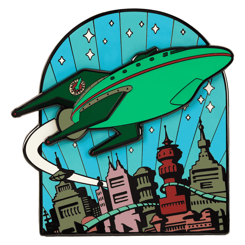 WonderCon Limited Edition Futurama Planet Express Glow 3" Collector Box Sliding Pin, , hi-res view 4