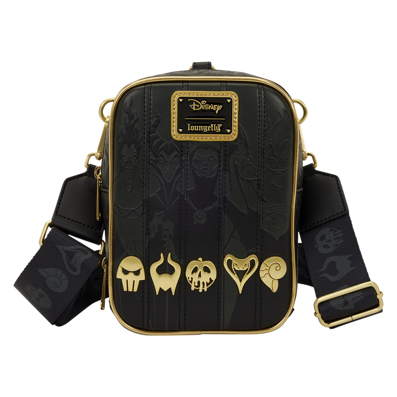 Disney Villains Exclusive Black & Gold Sling Crossbody Bag, , hi-res view 1
