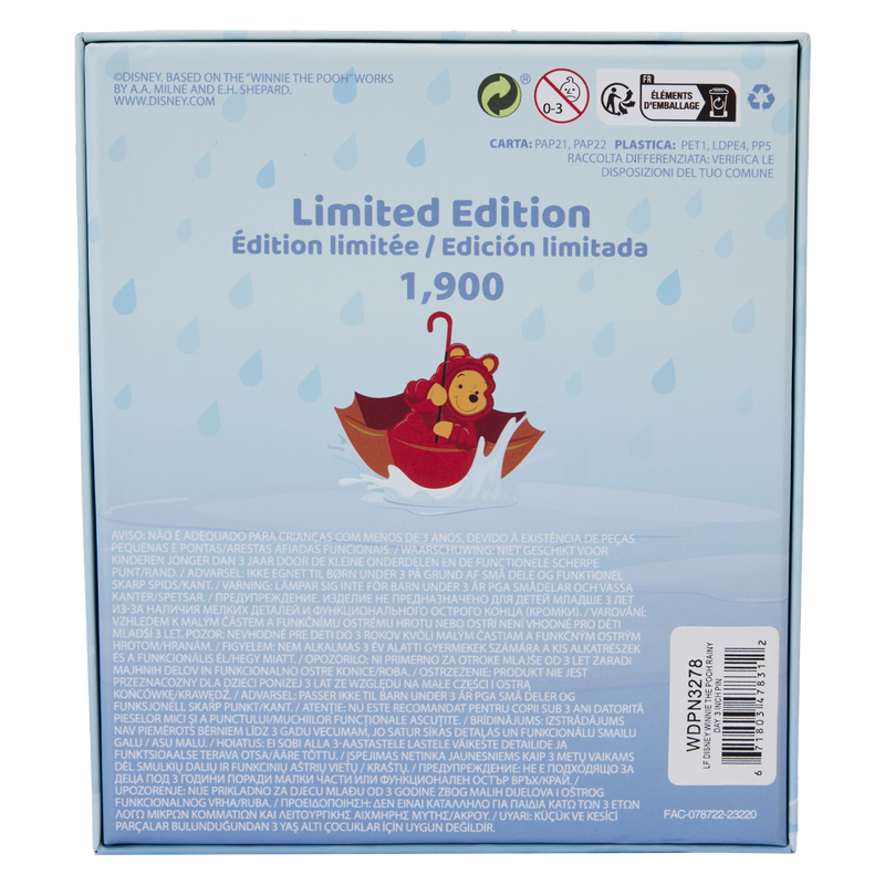Winnie the Pooh & Friends Rainy Day 3" Collector Box Sliding Pin, , hi-res view 4