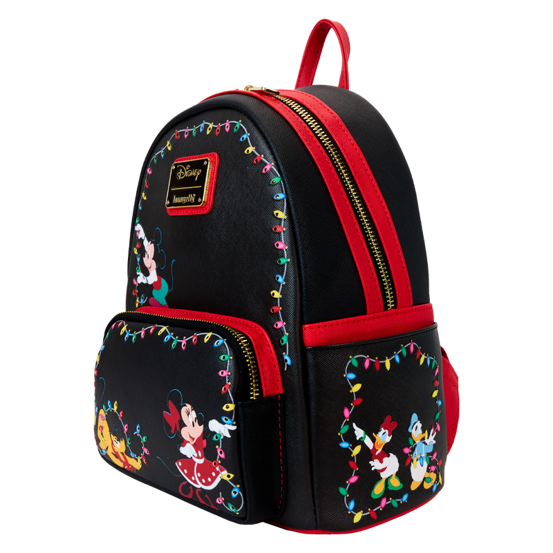 Mickey & Friends Holiday String Lights Light Up Mini Backpack, , hi-res view 4
