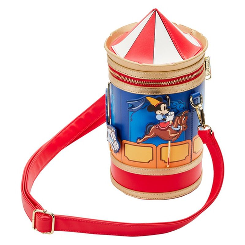 Brave Little Tailor Mickey and Minnie Mouse Carousel Crossbody Bag, , hi-res image number 6