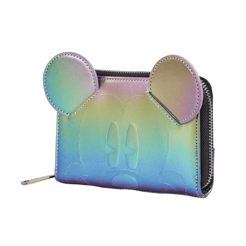 Mickey Mouse Exclusive Oil Slick Iridescent Cosplay Zip Around Wallet, , hi-res view 3