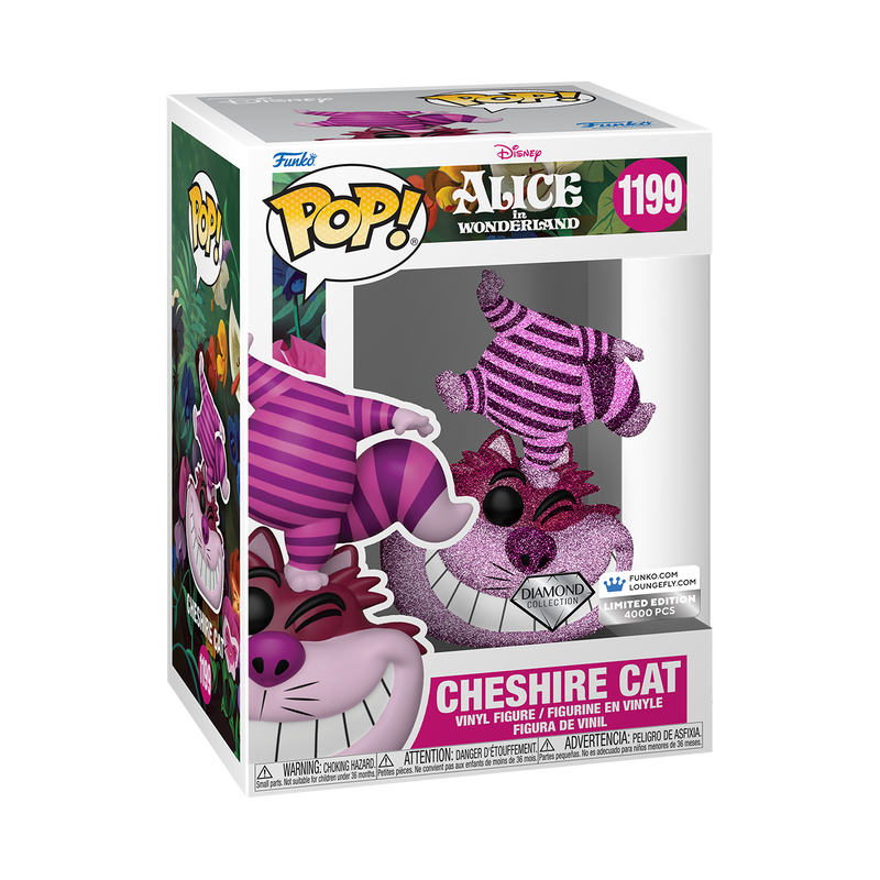 Disney100 Limited Edition Platinum Alice in Wonderland Cheshire Cat Cosplay Pop! & Bag Bundle, , hi-res view 11