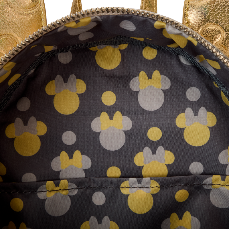 Minnie Mouse Exclusive Metallic Gold & Silver Quilted Mini Backpack, , hi-res view 7