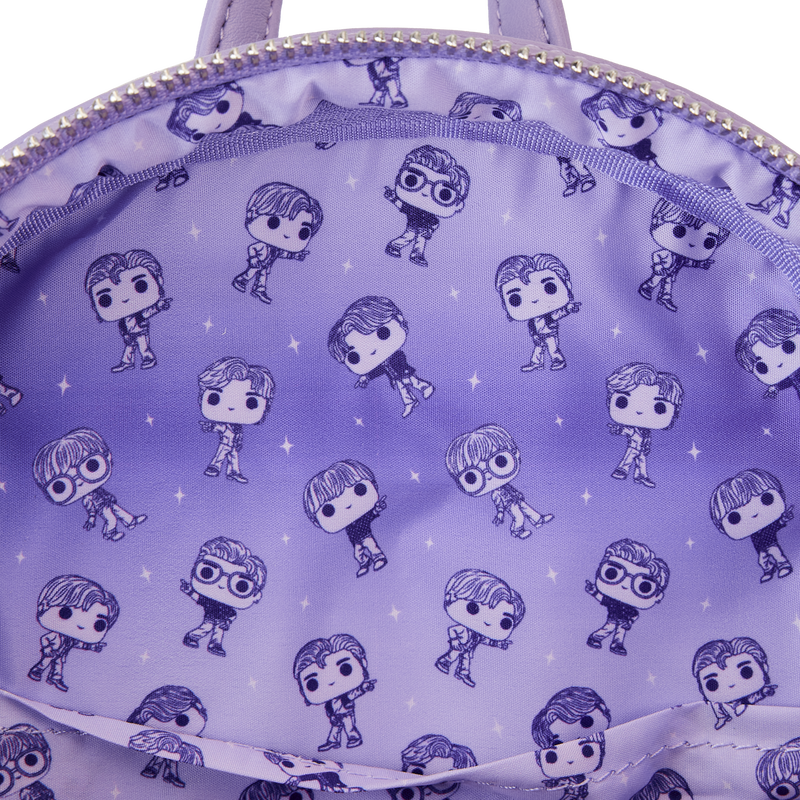 【注目コラボ】Loungefly Funko Pop BTS Logo Funko Pop! By Loungefly BTS Logo Iridescent Purple Mini Backpack