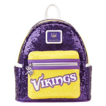NFL Minnesota Vikings Sequin Mini Backpack, Image 1