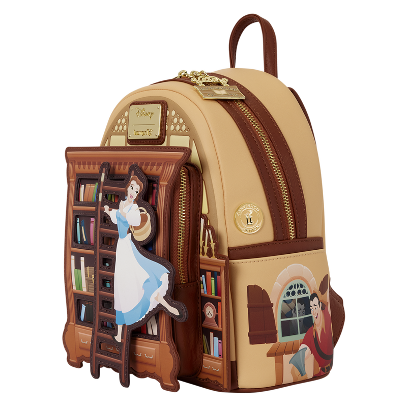 D23 Exclusive Beauty and the Beast Belle Book Shop Mini Backpack, , hi-res view 6
