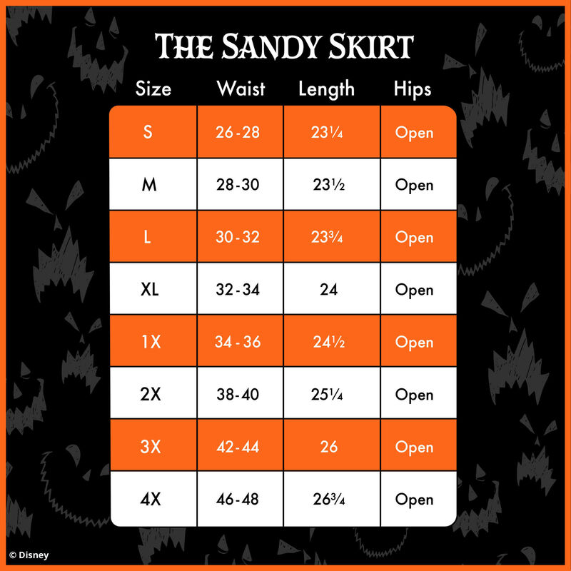Stitch Shoppe Nightmare Before Christmas Sandy Skirt, , hi-res view 4