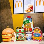 McDonald's Vintage Fry Kids Triple Pocket Mini Backpack, , hi-res view 3