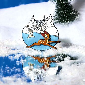 Bambi Snow Day Sliding Pin, Image 2