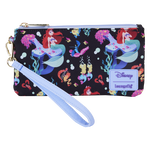 The Little Mermaid 35th Anniversary Life is the Bubbles All-Over Print Nylon Zipper Pouch Wristlet, , hi-res view 1