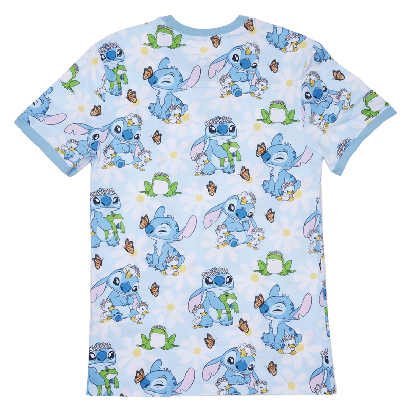 Stitch Springtime Daisy All-Over Print Unisex Tee | Loungefly Stitch Springtime Daisy All-Over Print Unisex Tee | Loungefly