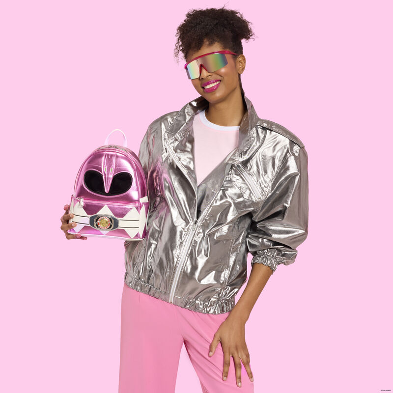 Power Rangers Pink Ranger Cosplay Mini Backpack | Loungefly display picture 2